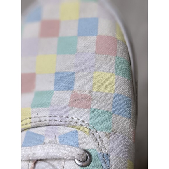 VANS US Missy Old Skool Pastel Rainbow Checkerboard Skate Shoes  4.0 - Picture 10 of 12